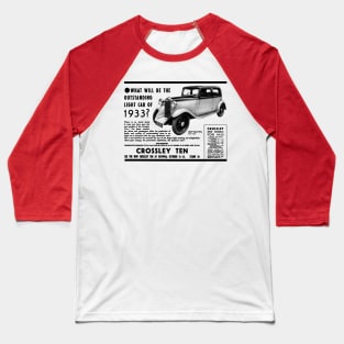 CROSSLEY TEN - 1933 advert Baseball T-Shirt